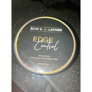 BASK & LATHER Edge Control Hair Gel Strong Hold Thick Edges Styling Gel 5.3oz